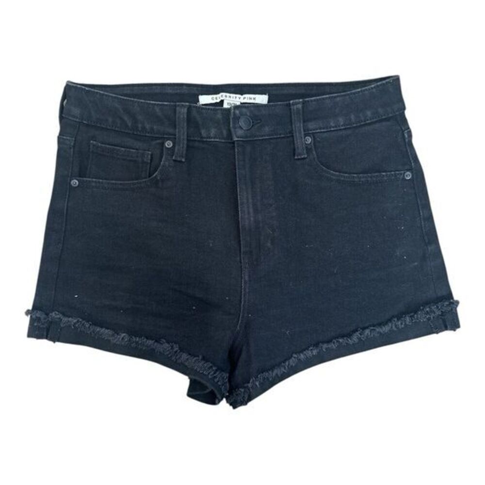 Celebrity Pink Jeans Shorts Black Mid‎ Rise Size 13/31